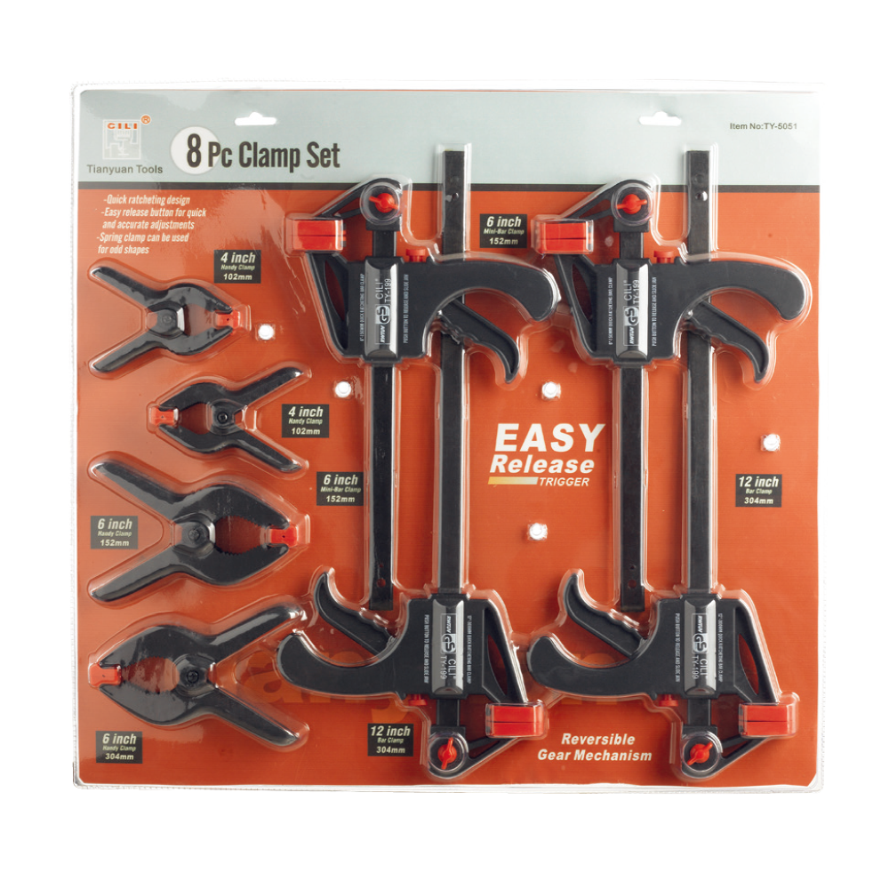 TY-5051 8PC CLAMP SET